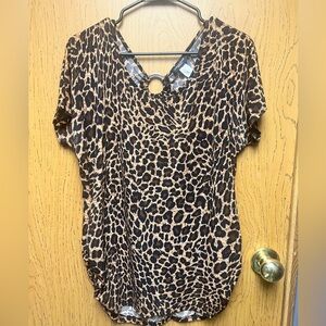 Perseption animal print blouse